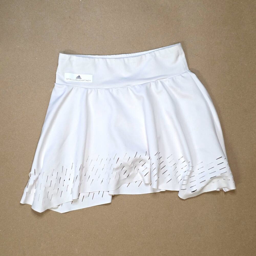 adidas by Stella McCartney Barricade Tennis Skirt Women's S White Stretch